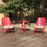 Woodridge 3-Piece Motion Outdoor Bistro Set, Seats 2