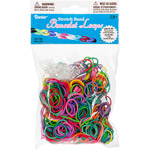 Mini Rubber Bands with 24 Clips, 600-Pack