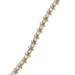 S Curve Austrian Crystal Tennis Bracelet