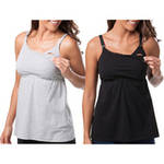 Loving Moments by Leading Lady Maternity Babydoll Nursing Tank, 2-Pack