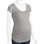 Planet Motherhood Maternity Short Sleeve Tee with Side Ruching