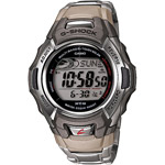 Casio Men's Atomic-Solar G-Shock Watch, Stainless-Steel Bracelet