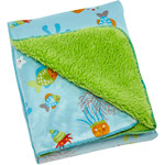 Little Bedding by NoJo Ocean Dreams Velboa Blanket