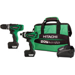 Hitachi 12V Peak 2 Tool Li-Ion Drill Combo Kit with Carrying Bag