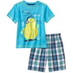 Healthtex Baby Toddler Boy Graphic Tee and Shorts Outfit Set