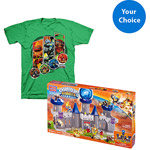 Skylanders Boys' Graphic Tee and Mega Bloks Skylanders Giants Building Set, Your Choice