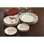 Better Homes and Gardens 12-Piece Dinner Plate Set, Holiday Assorted