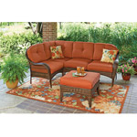 Better Homes and Gardens Azalea Ridge 5-Piece Sectional Sofa Set, Seats 4