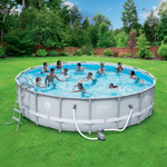 Coleman 18' x 48" Power Steel Frame Above-Ground Swimming Pool Set