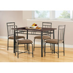 Mainstays 5-Piece Wood and Metal Dining Set, Multiple Colors