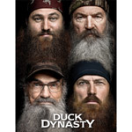 Duck Dynasty 46" x 60" "Four Faces" Polar Fleece Throw