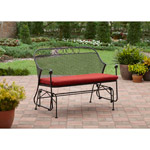 Better Homes and Gardens Clayton Court Outdoor Glider, Red