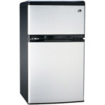 Igloo 3.2 cu. ft. 2-Door Refrigerator and Freezer, Stainless Steel