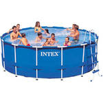 Intex 15' x 48" Metal Frame Swimming Pool