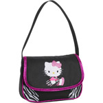 Hello Kitty Flap Short Shoulder in Black