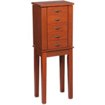 Linon Mara Jewelry Armoire, Cherry