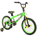 18" Boys' Boneshaker Bike, Green