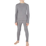 Climate Right by Cuddl Duds Boys' Fleece Warm Underwear Set