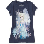 Disney Frozen Snow Flake Snow Queen Girls Graphic Tee