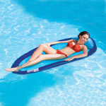 SwimWays Spring Float, Solid, Blue/Cyan