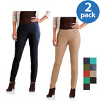 Faded Glory Women's Jeggings, 2-Pack Value Bundle